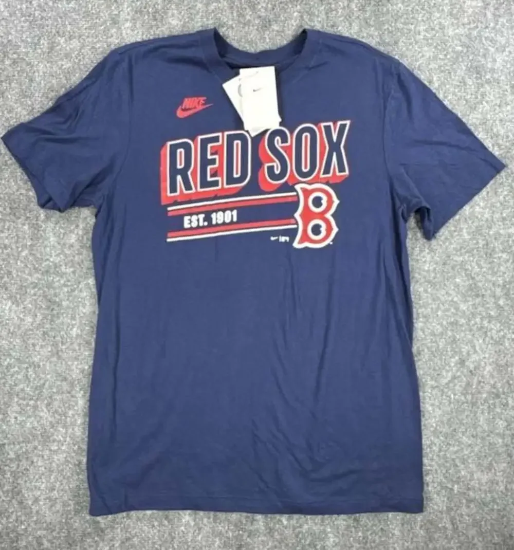Nike Boston Red Sox Cooperstown Collection Est. 1901 Navy T-Shirt- Medium